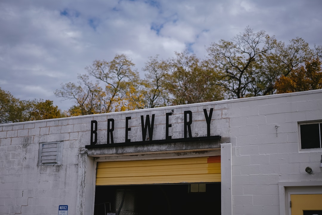 Interior of a craft brewery taproom
